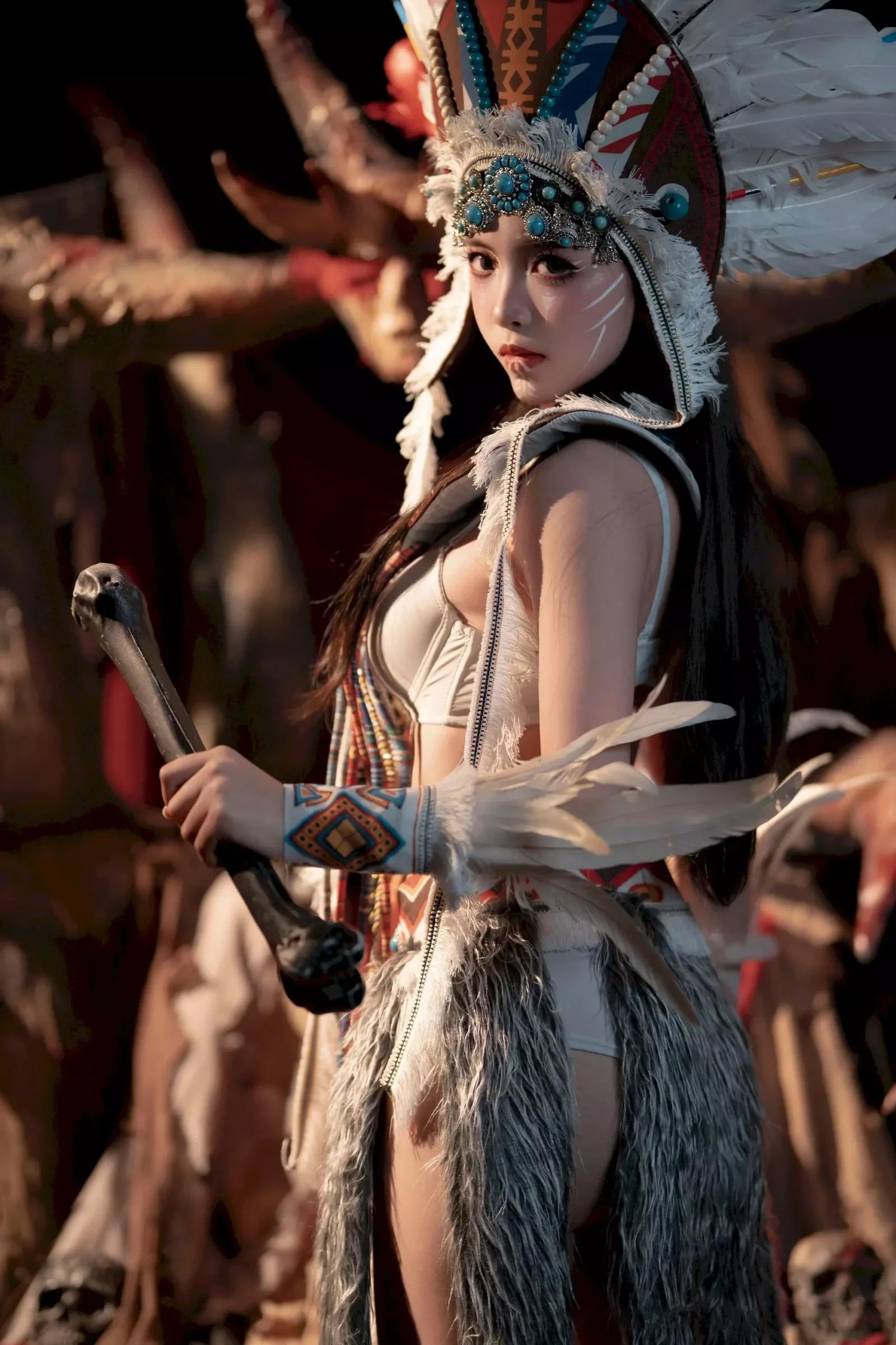 Bangni邦尼《印第安（紫舞龙）》写真图集 99P｜在线预览与图包下载