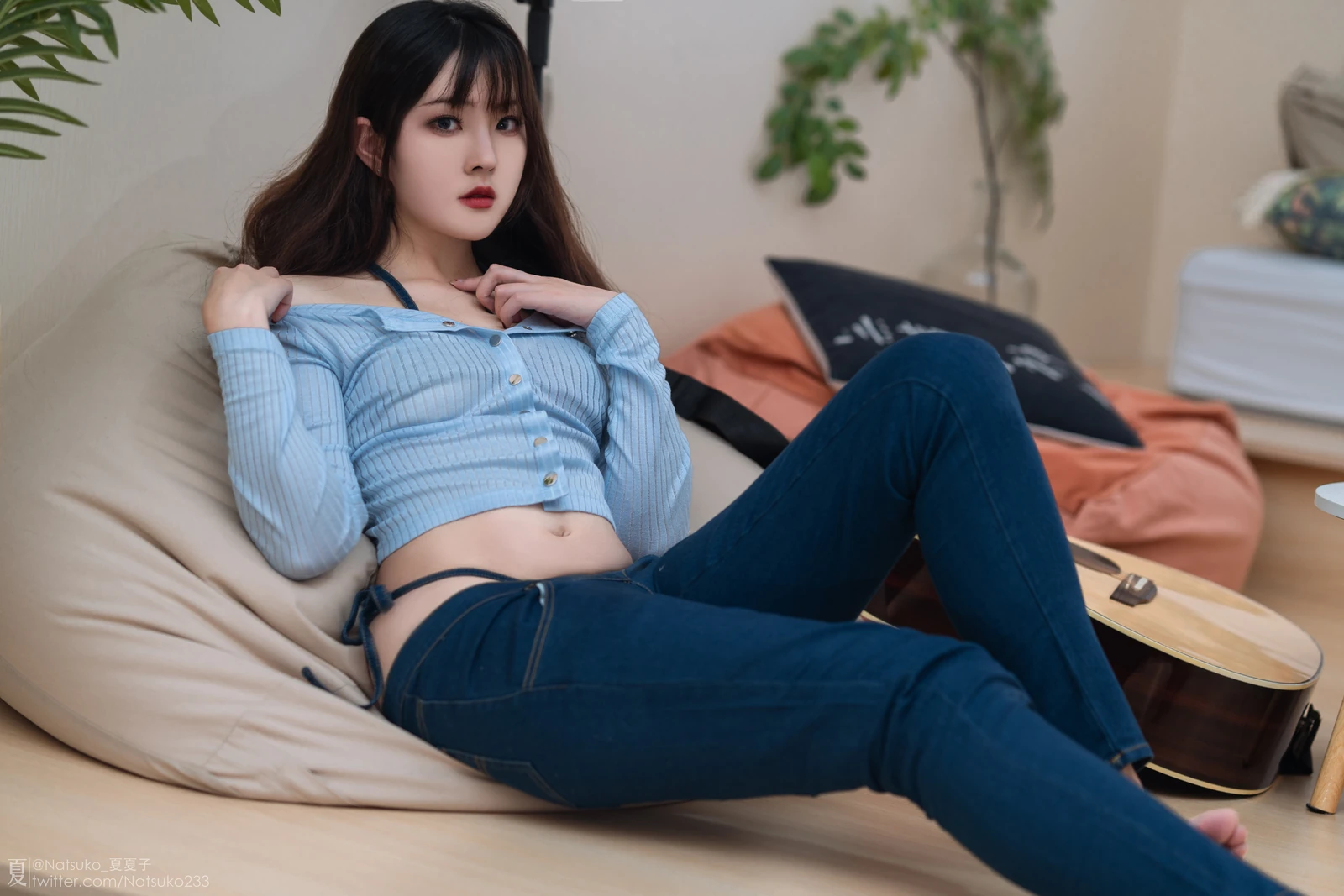 Natsuko_夏夏子《吉他妹妹2.0》写真图集 48P｜在线预览与图包下载