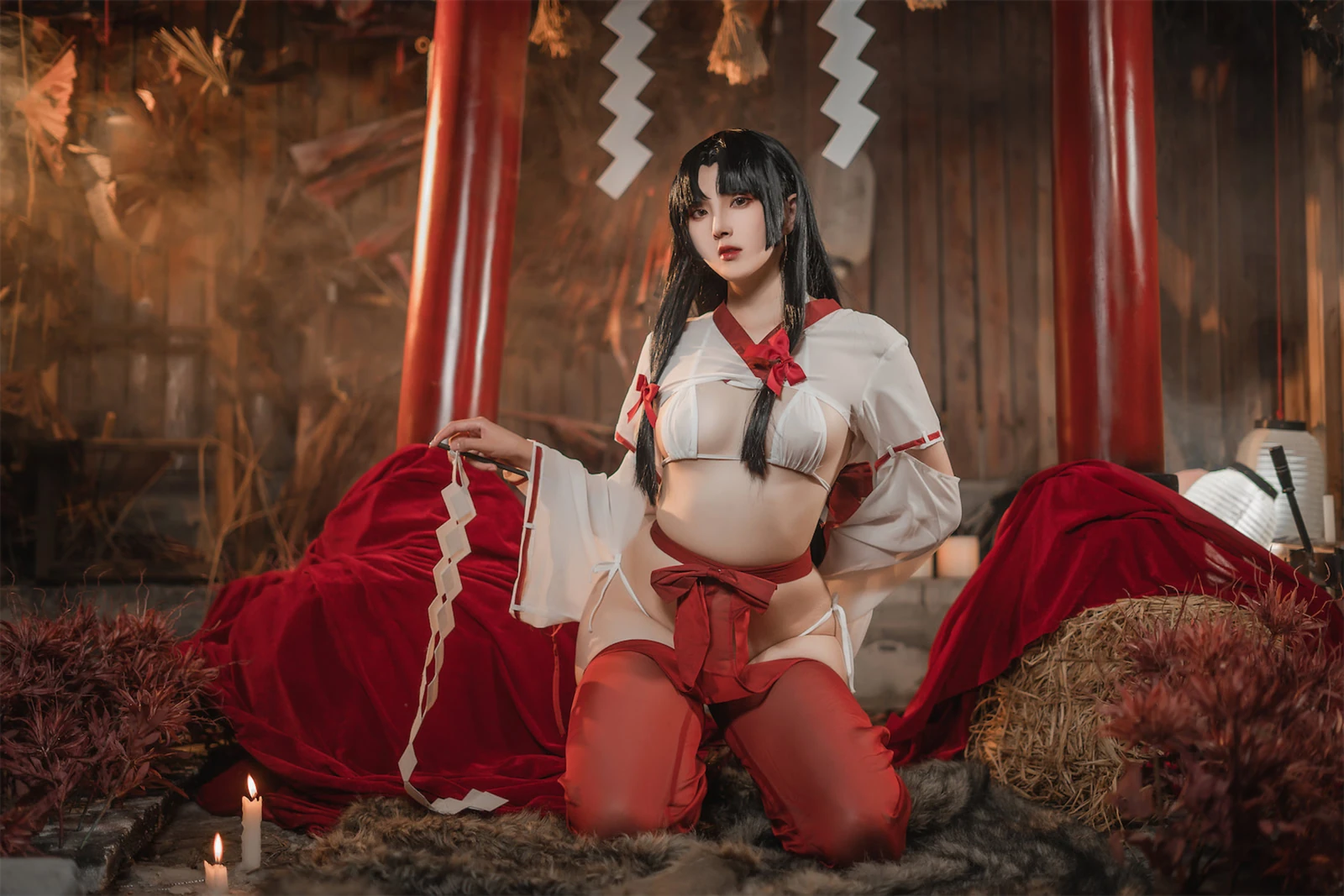 Natsuko_夏夏子《祈愿巫女》写真图集 54P｜在线预览与图包下载