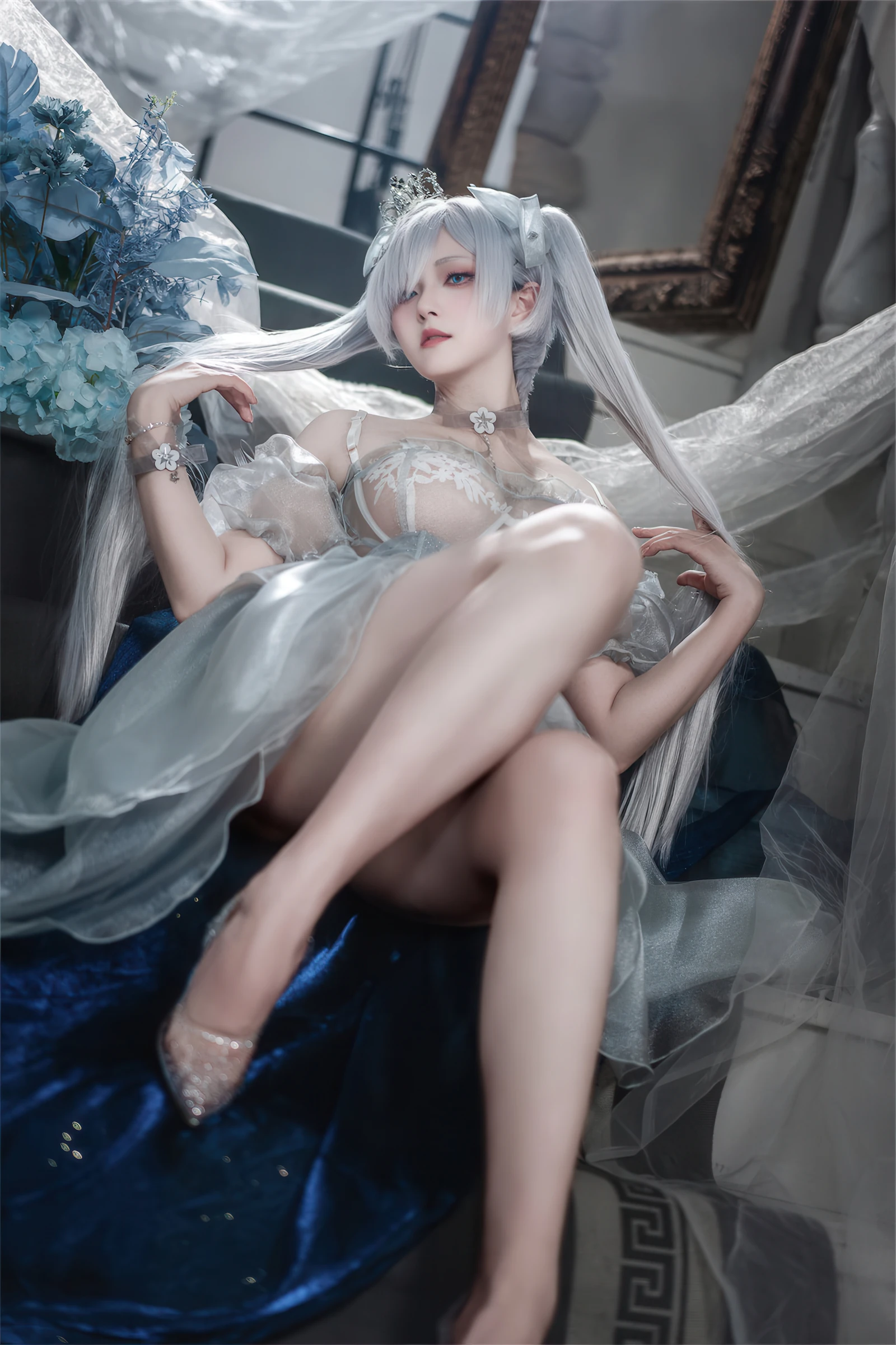 Natsuko_夏夏子《灰姑娘水晶公主Cinderella（NIKKE The Goddess of Victory）》写真图集 95P｜在线预览与图包下载