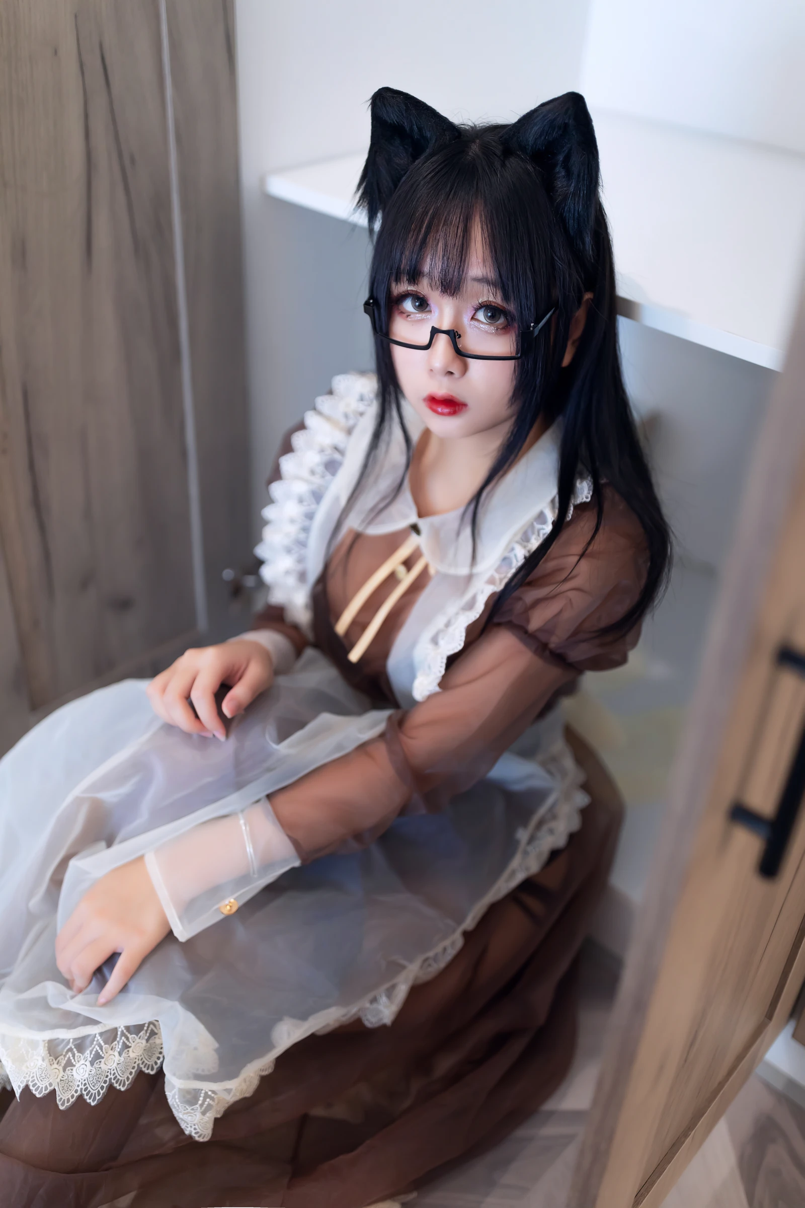 日奈娇《（椎名莜）NO.018 – 透明女仆》写真图集 47P｜在线预览与图包下载