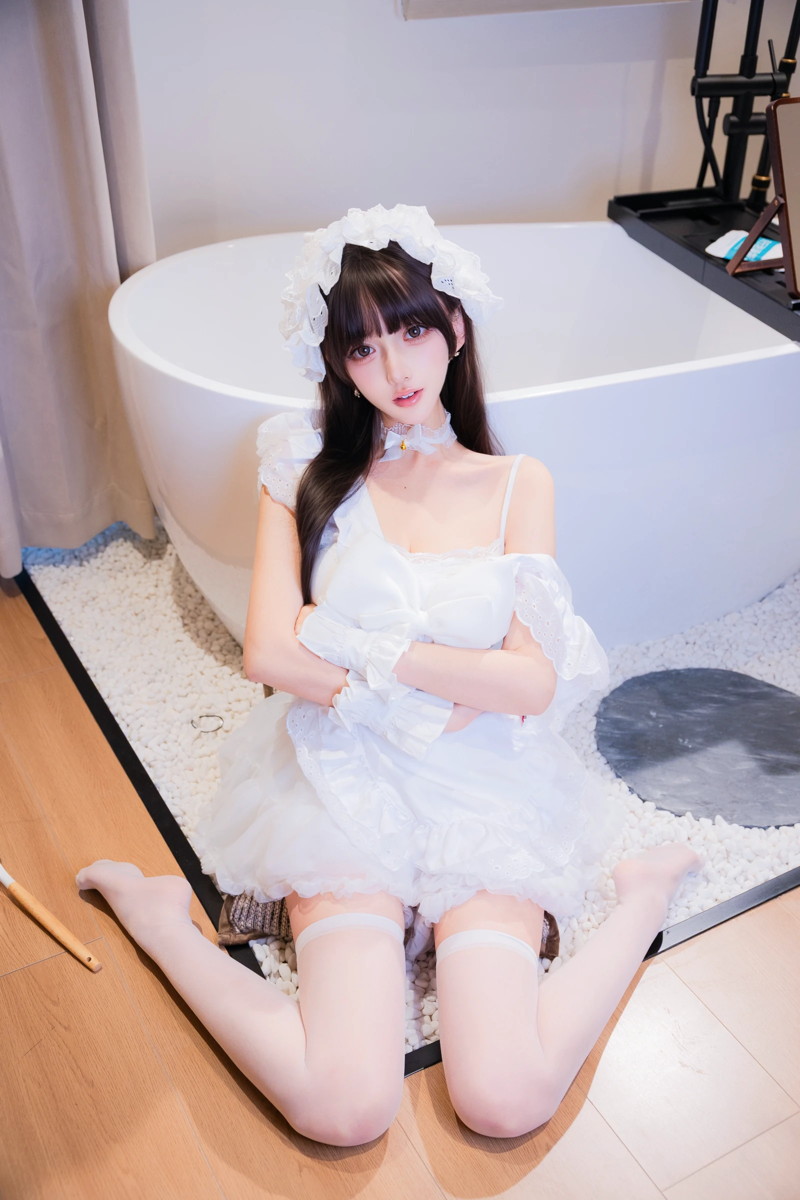 过期米线线喵《厨娘女仆》写真图集 21P｜在线预览与图包下载