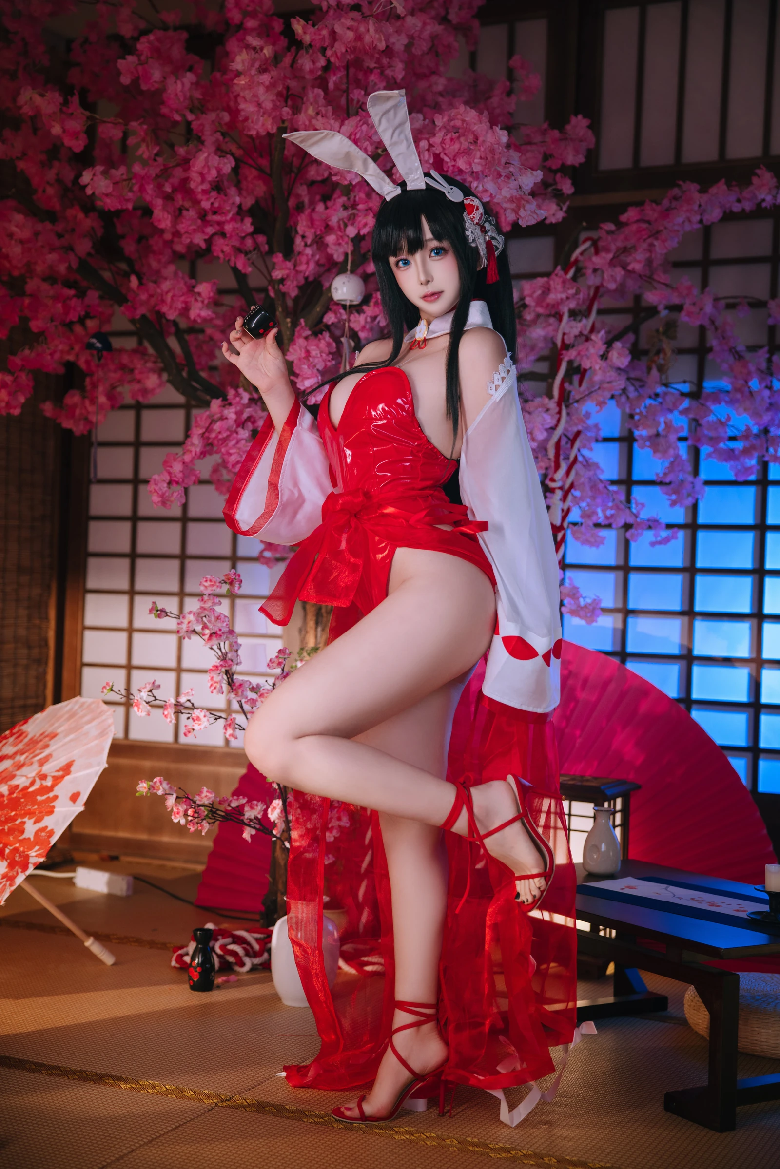 日奈娇《（椎名莜）NO.212 – 碧蓝航线 大山兔女郎》写真图集 46P｜在线预览与图包下载